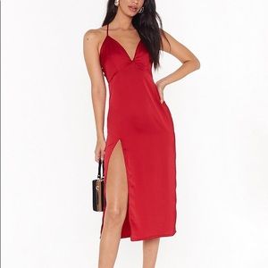 Red Dress With Slit